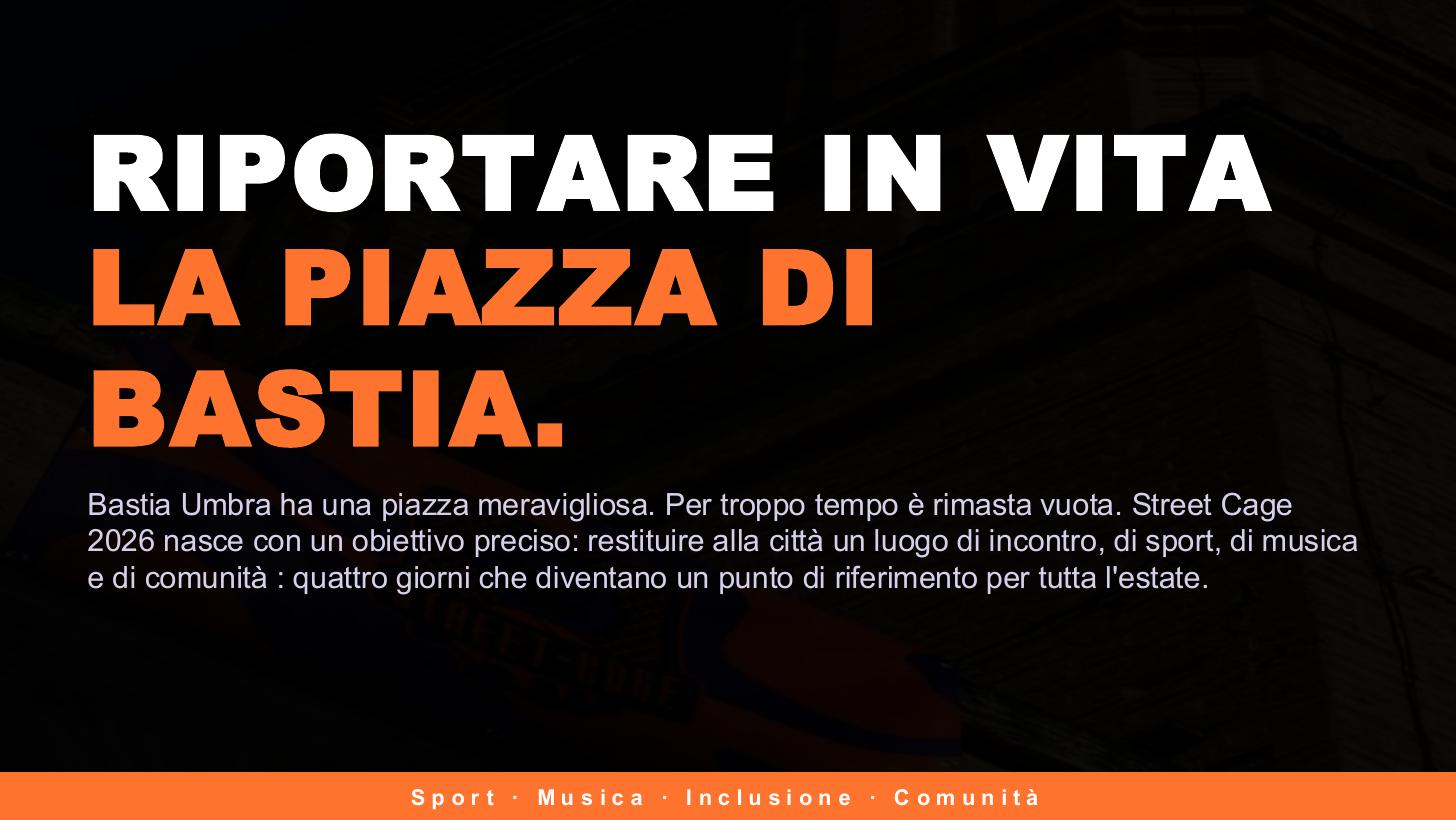 Slide 2 — proposta sponsor Street Cage 2026